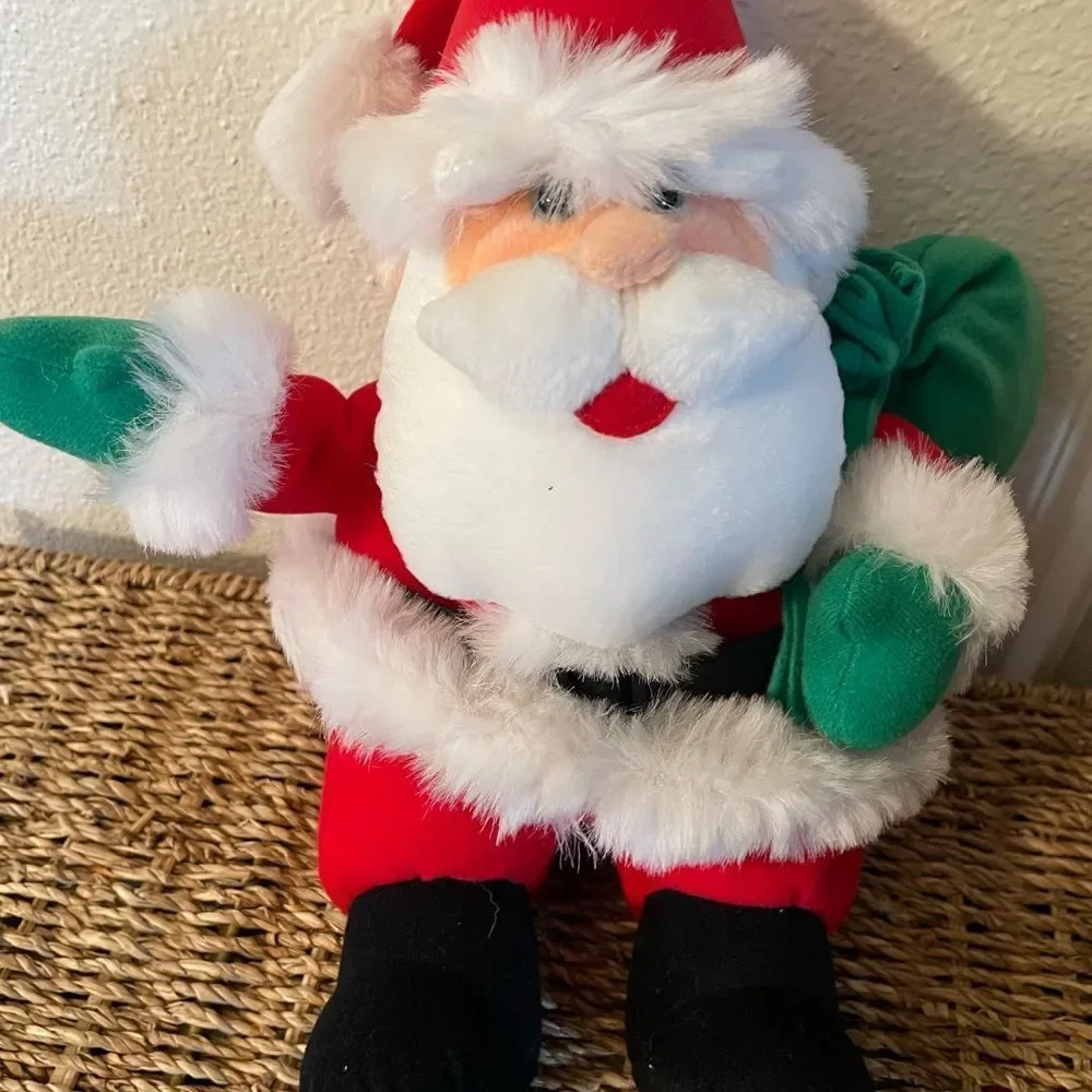 1990’s Stuffins Plush Santa New Condition!